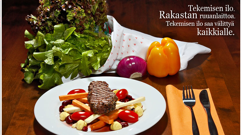 Tekemisen ilo. Rakastan ruuanlaittoa. Tekemisen ilo saa v�litty� kaikkialle.